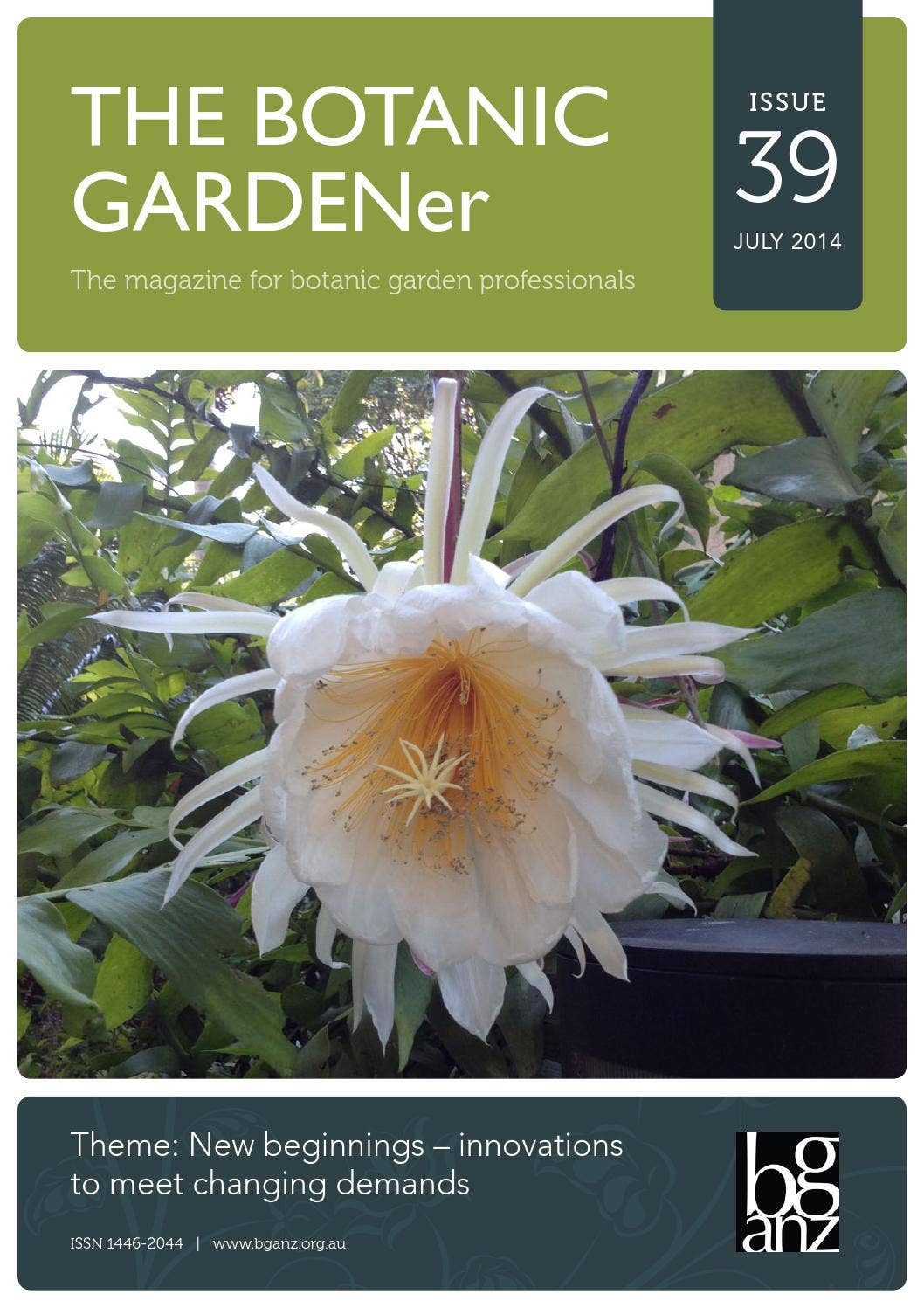 THE BOTANIC GARDENer Issue 39 July by Botanic Gardens Australia and New ...