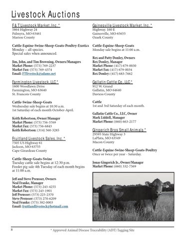 Mo livestock directory by MO Market News Issuu