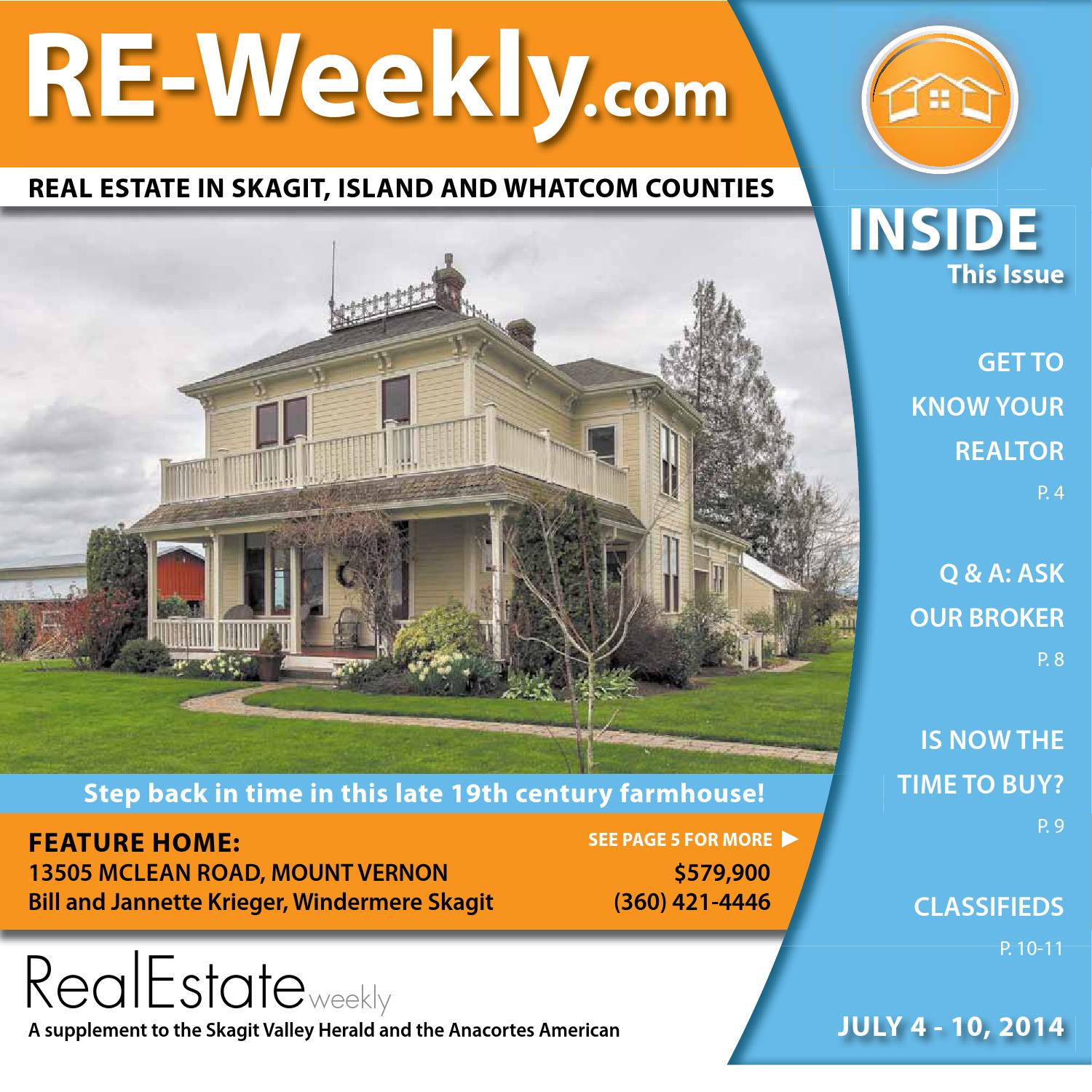 Real Estate Weekly July 4, 2014 by Skagit Publishing Issuu