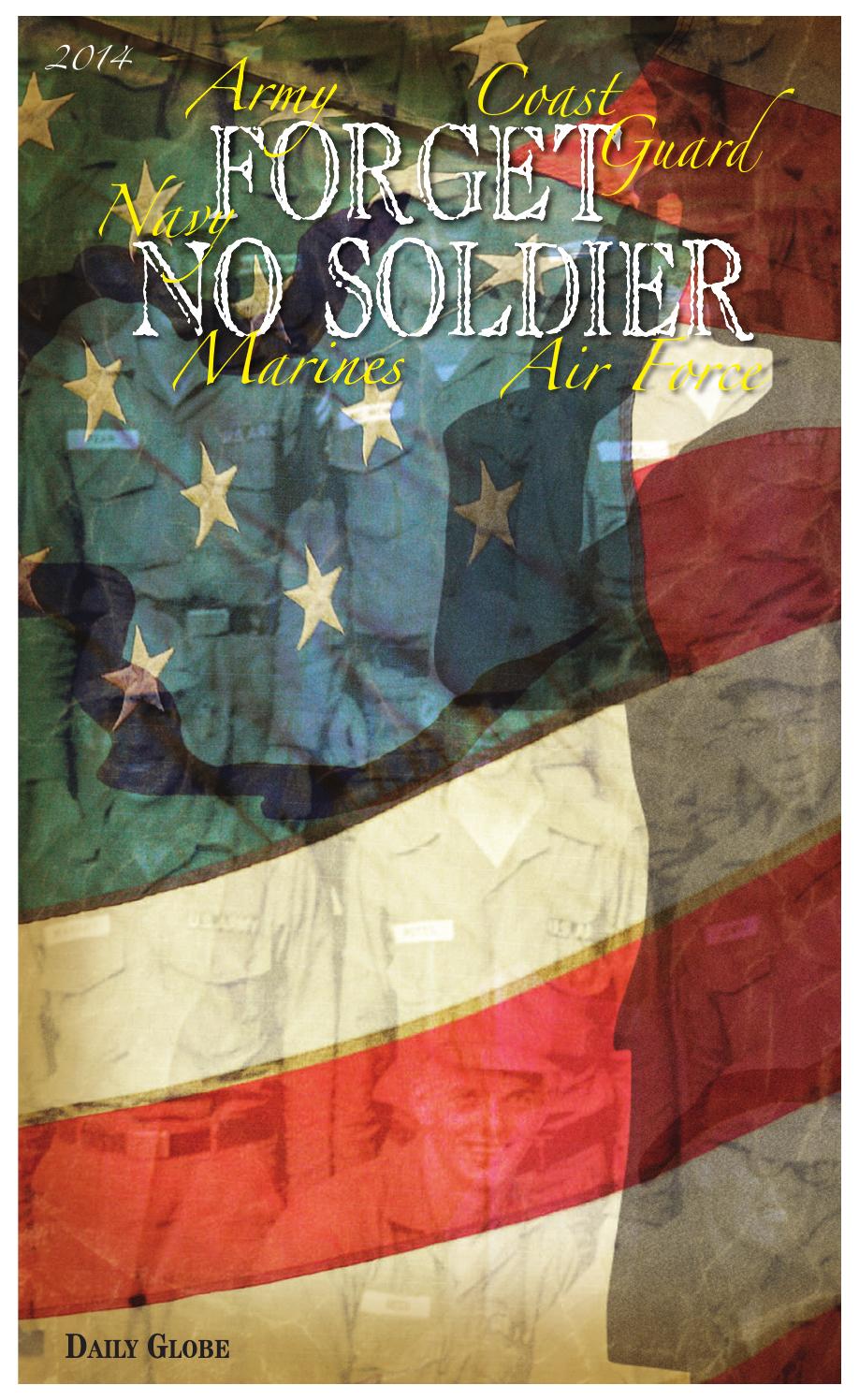 Forget No Soldier 2014 By Daily Globe Issuu