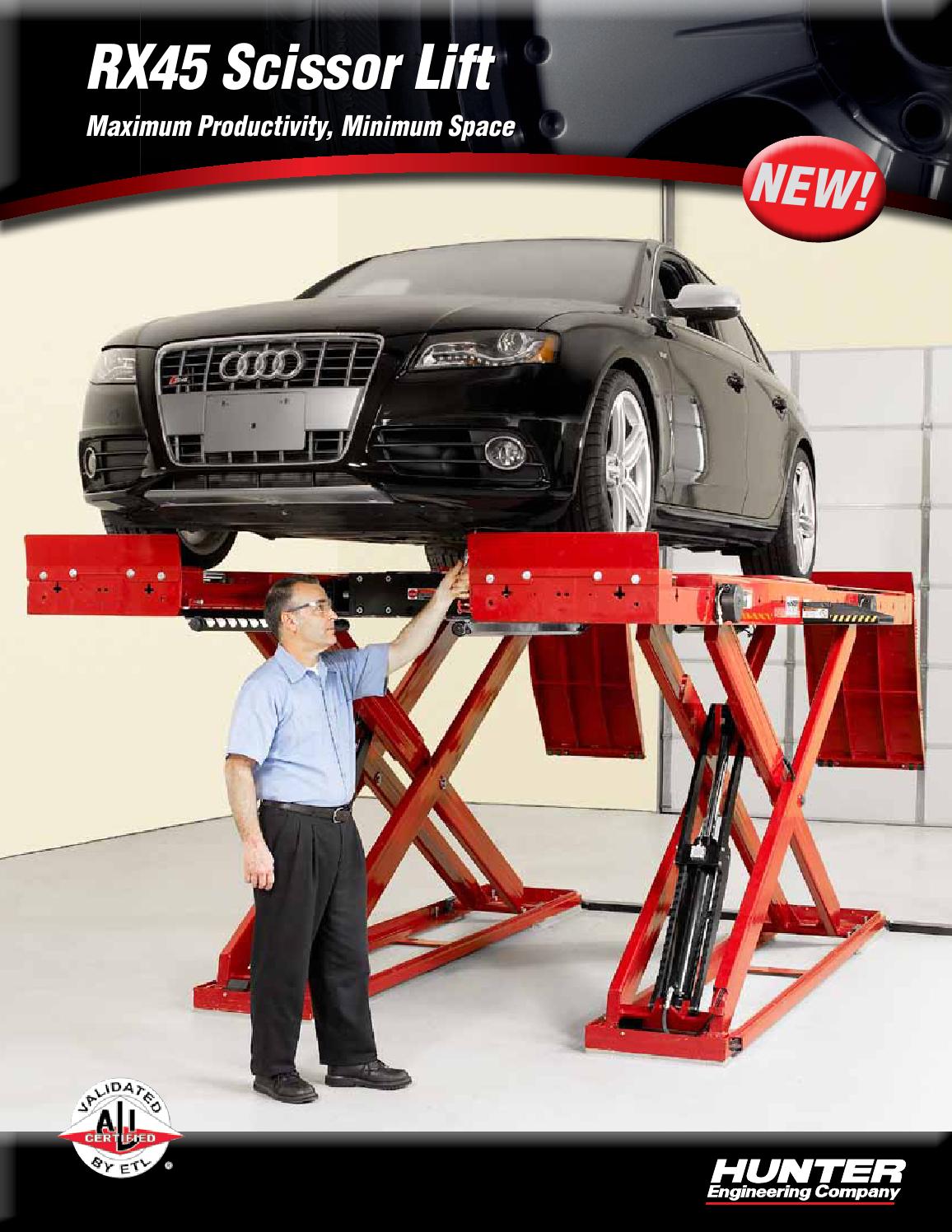 Hunter scissor lift rx45 by Stock & Company Ltd Issuu