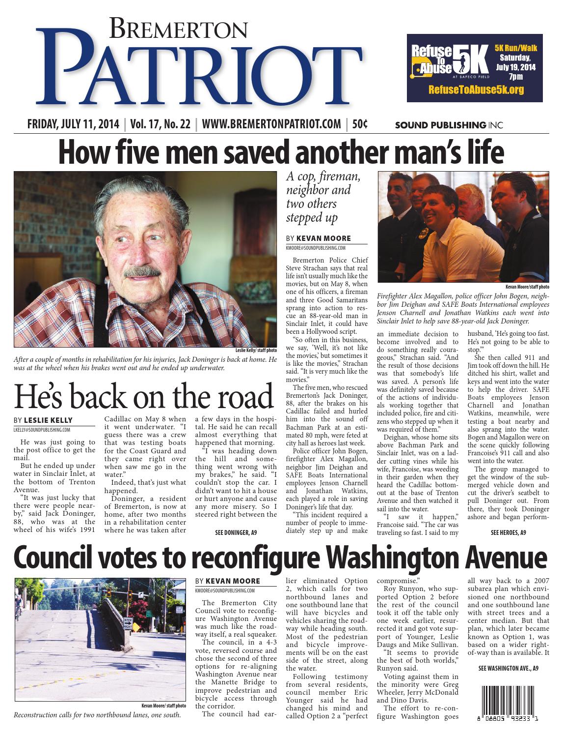 Bremerton Patriot, July 11, 2014 by Sound Publishing Issuu