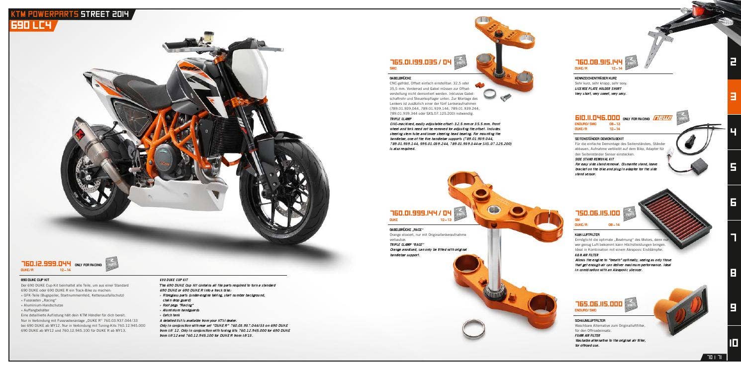 KTM PowerParts Street 2014 Deutsch | English by KTM GROUP - Issuu
