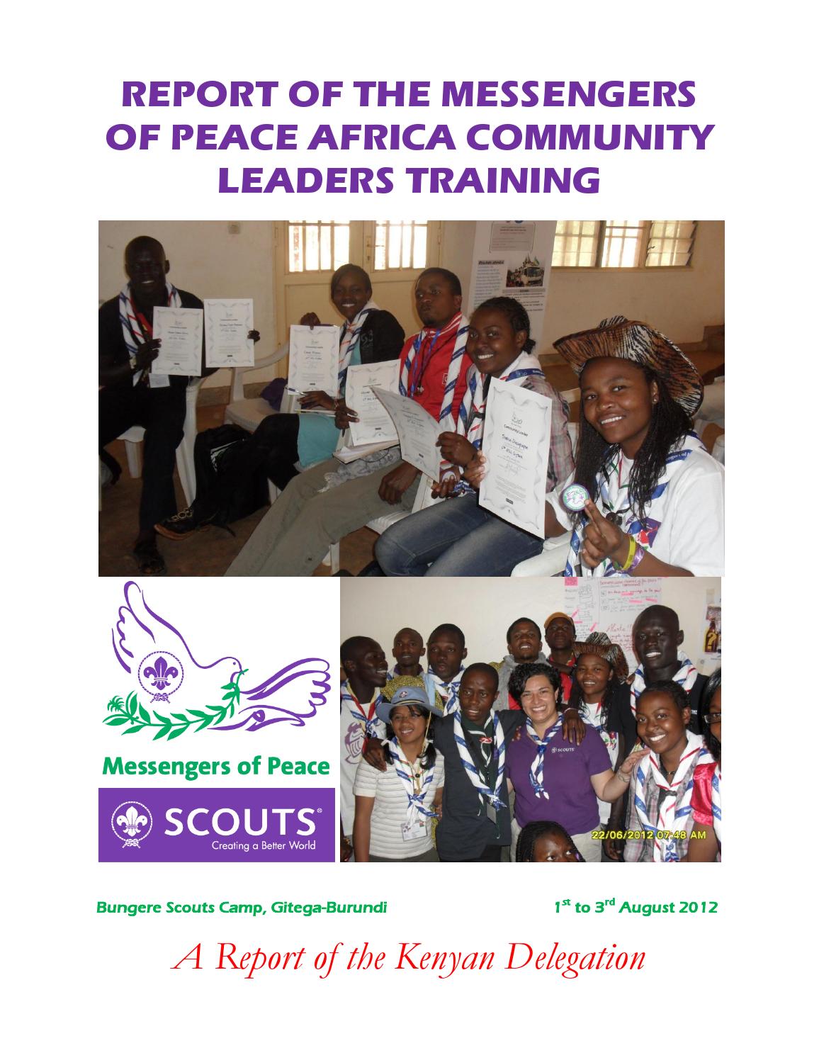 MoP Africa Community Leaders Training Report, Burundi 2012 by Nelson