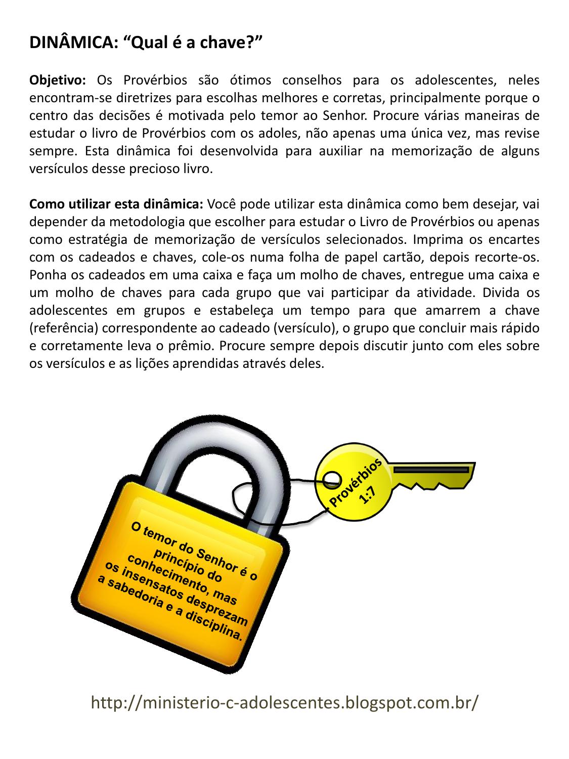 Dinamica A Oração é A Chave - FDPLEARN