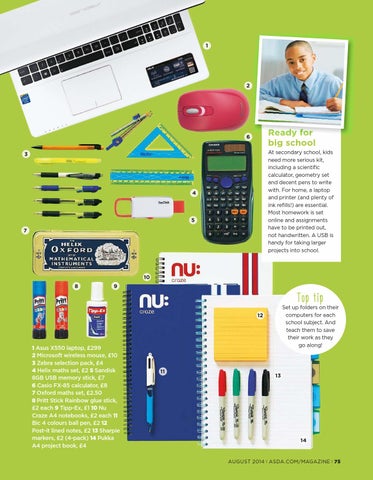 Tesco school bags image