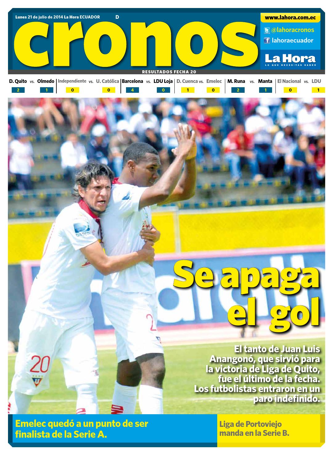 Quito 21 Julio 2014 By La Hora Ecuador Issuu
