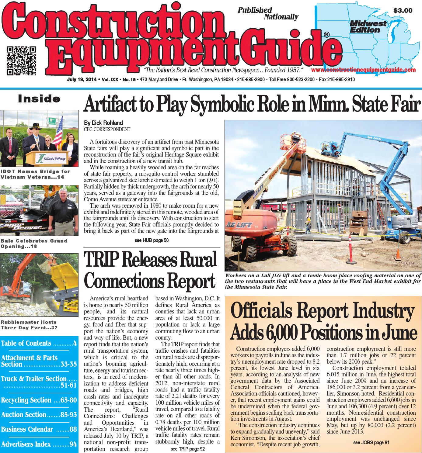 Midwest 15 2014 By Construction Equipment Guide Issuu<script async src=