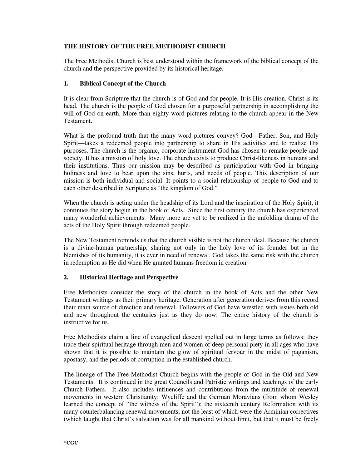 The manual of the free methodist church in canada may 2014 by Free ...