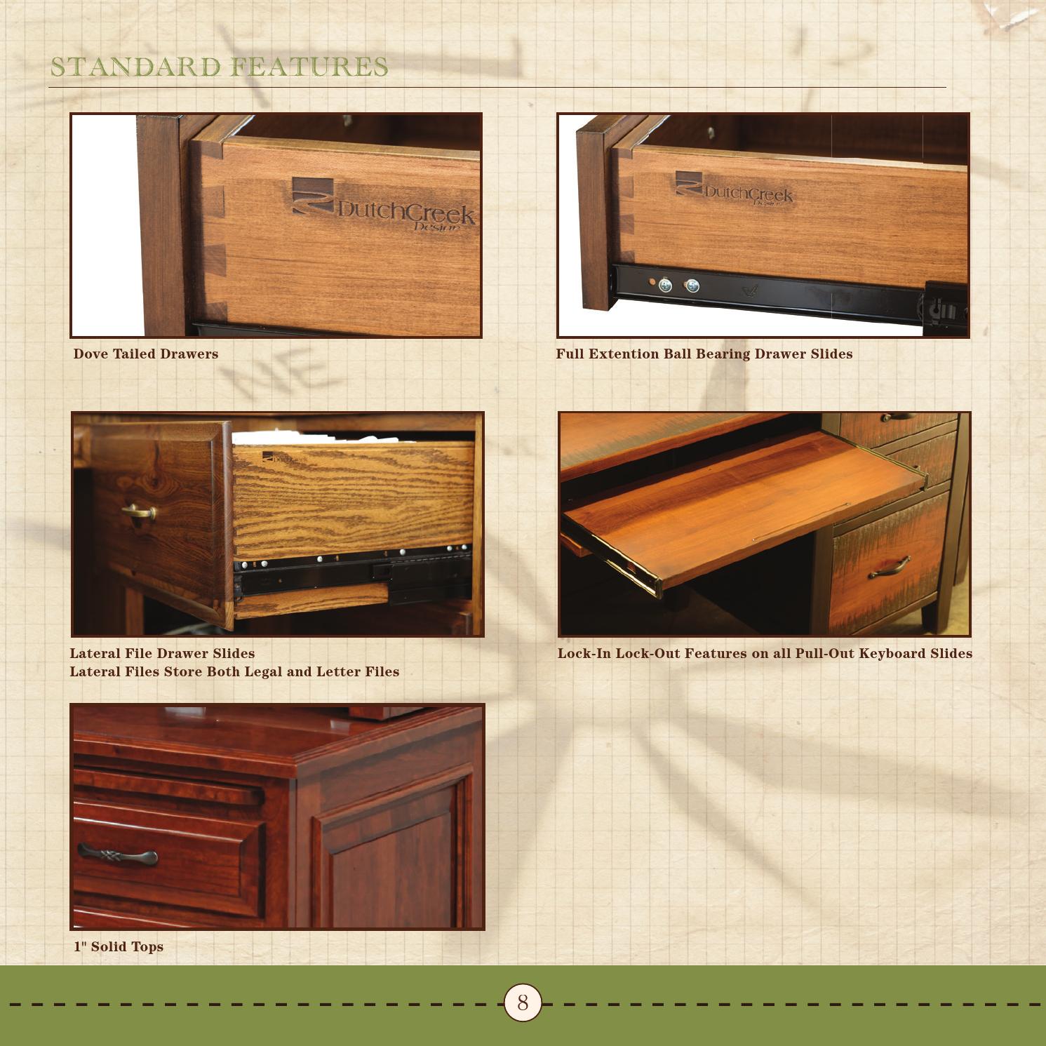 2014 Dutch Creek Catalog / Office Furniture / E & G Amish Furniture