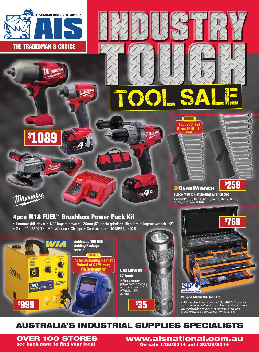 AIS AugSep 'Industry Tough Tool Sale' catalogue by Australian