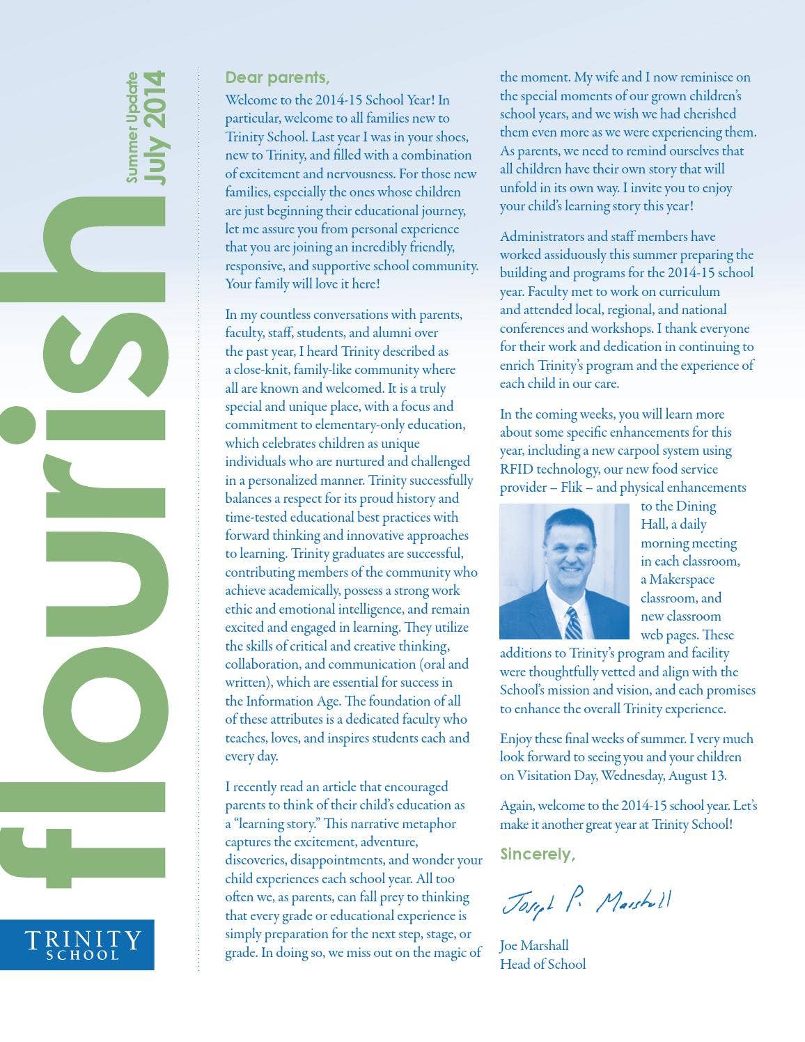 Trinity School Summer Update 2014 by Trinity School - Issuu