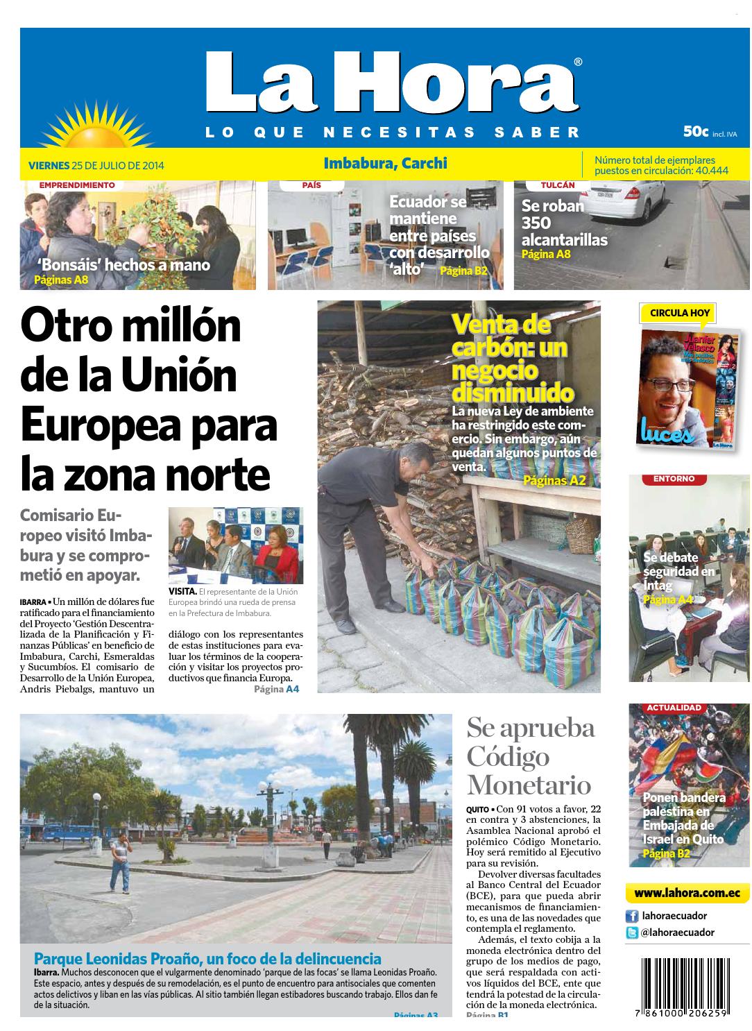 Imbabura 25 Julio 2014 By LA HORA Ecuador Issuu