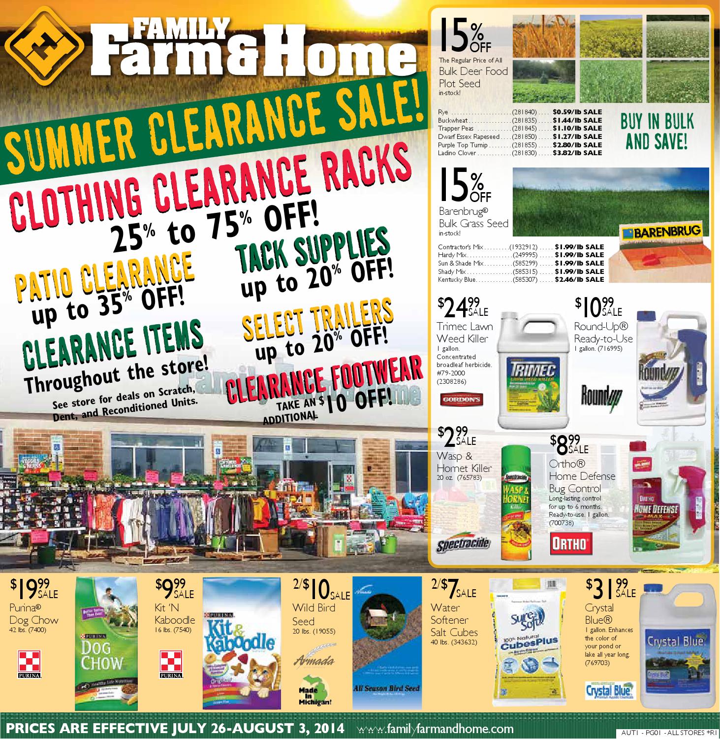 Archived, Inactive Ad Family Farm & Home AUT1 Ad (Effective July 26