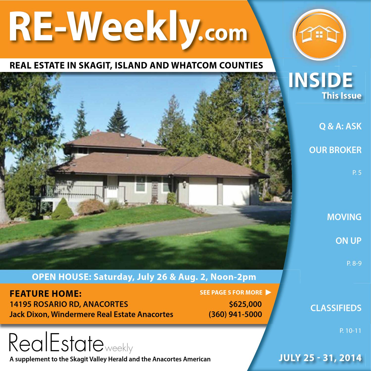 Real Estate Weekly July 25, 2014 by Skagit Publishing Issuu