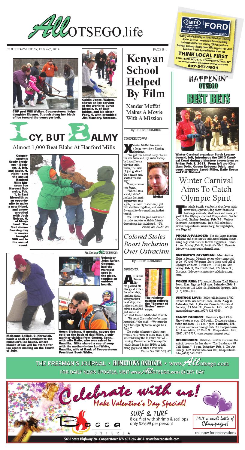 Ao 02 07 14 full by All Otsego News of Oneonta, Cooperstown & Otsego