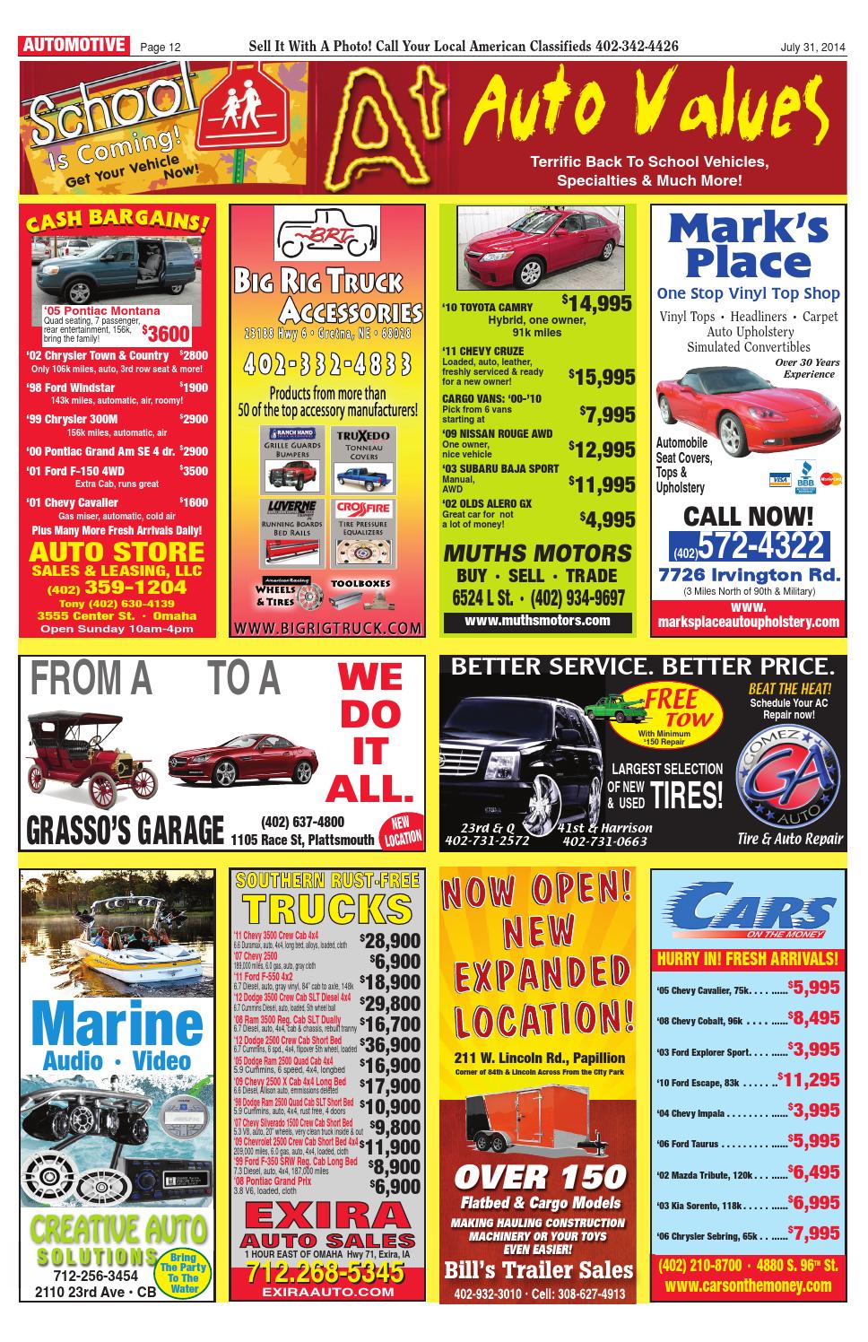 Auto Values by American Classifieds Omaha Issuu