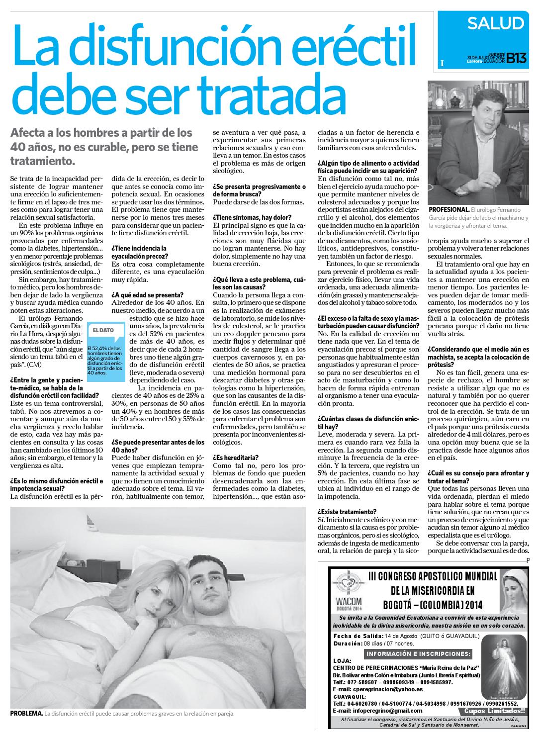 factores que afectan la disfuncion erectil