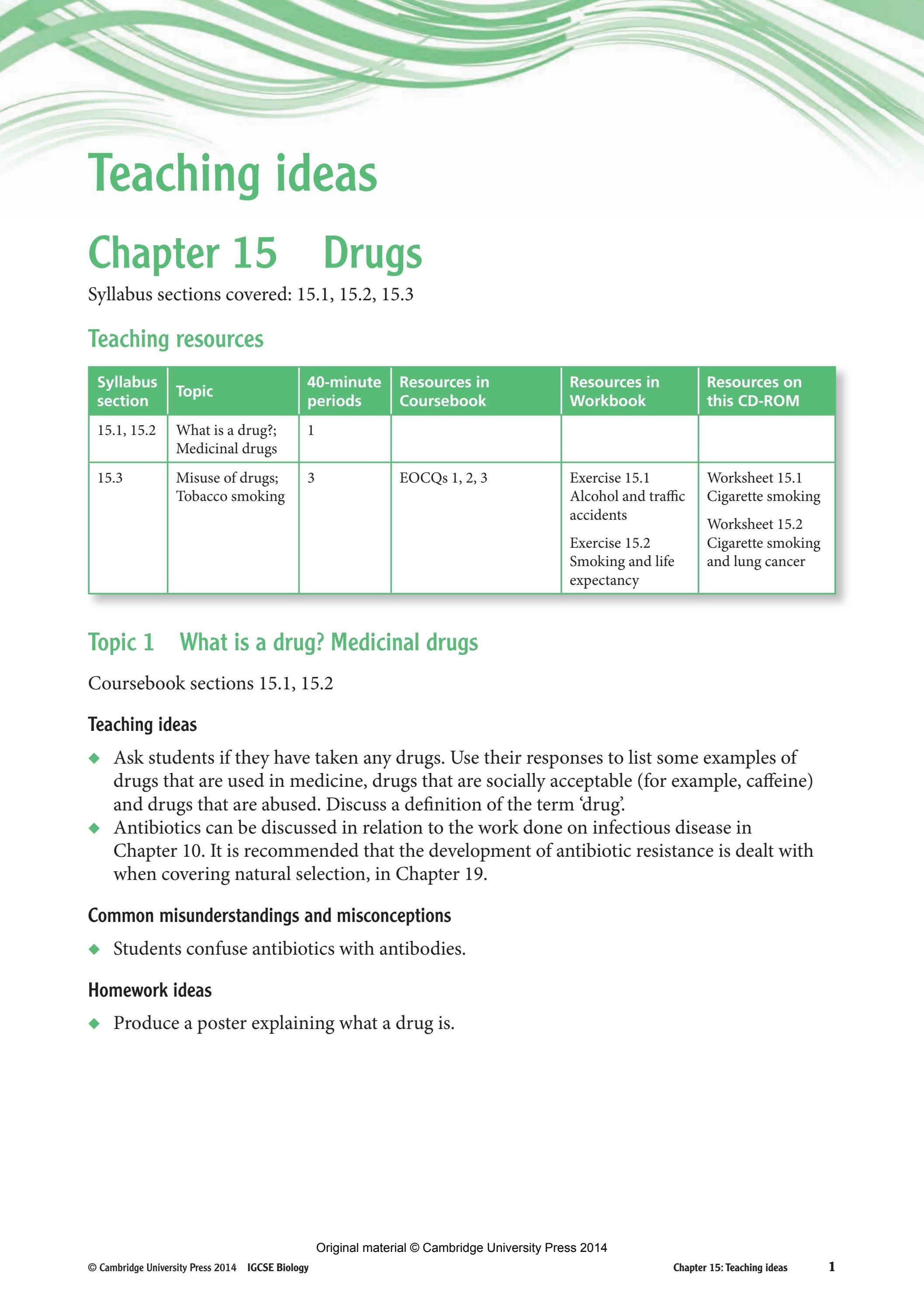 Cambridge IGCSE Biology Teacher's Resource (third edition) by Cambridge ...