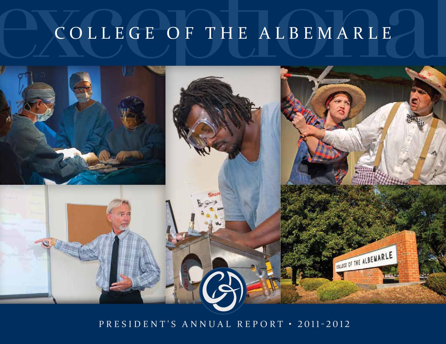 201112 Annual Report by College of The Albemarle Issuu