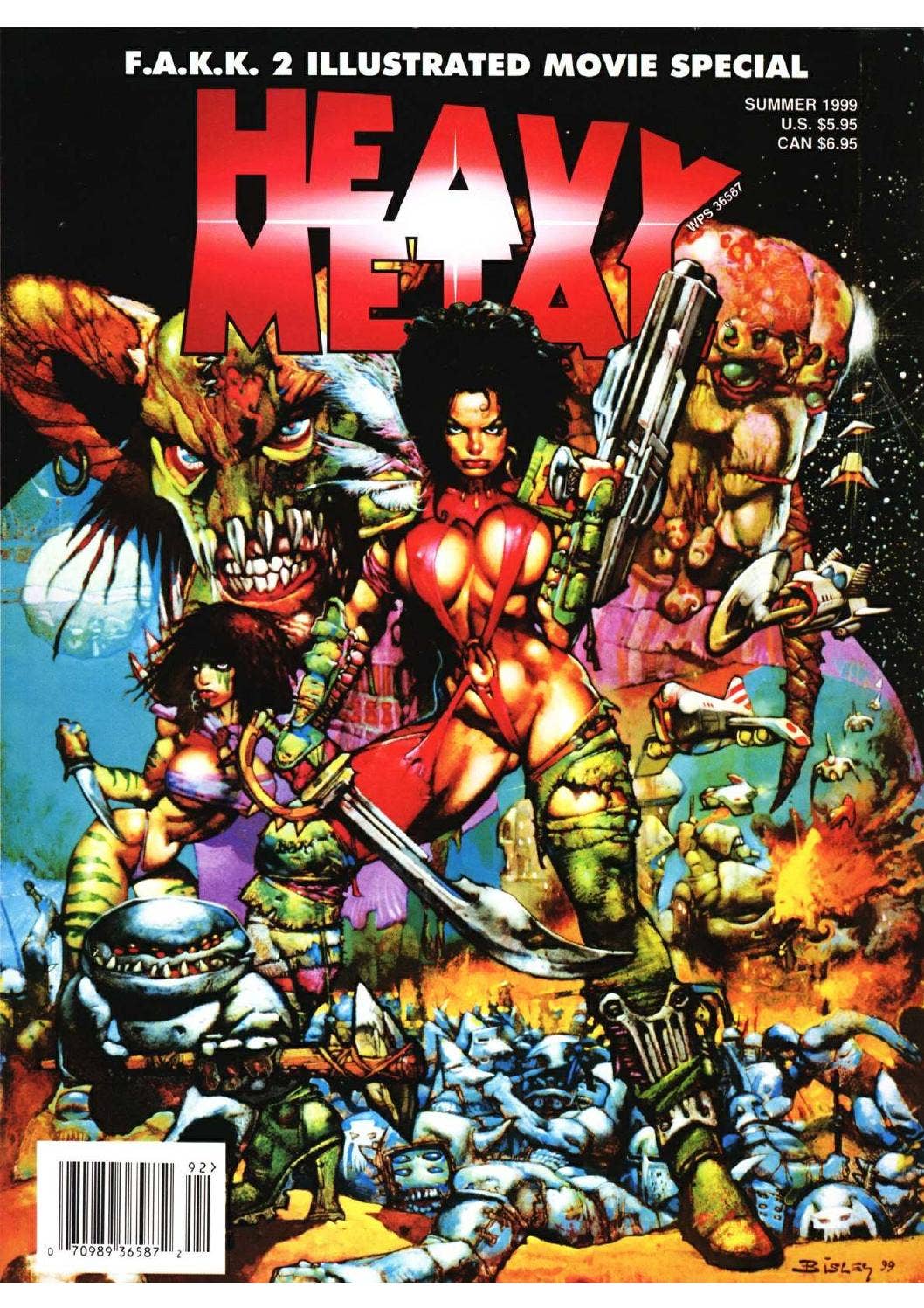 Heavy Metal #199902, vol 13 №2 - FAKK 2 Illustrated Movie Special