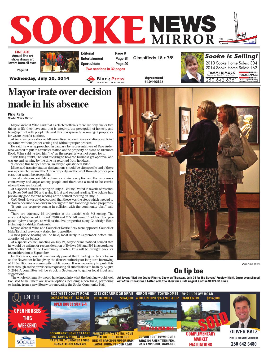 Sooke News Mirror, July 30, 2014 by Black Press Media Group ... Sooke News Mirror, July 30, 2014 by Black Press Media Group ... -