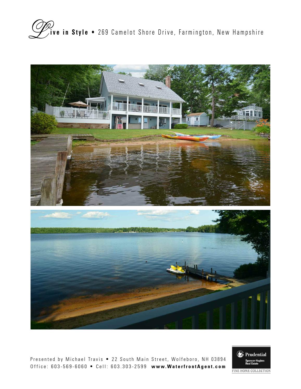 269 Camelot Shore Drive, Farmington NH Waterfront Home by New Hampshire