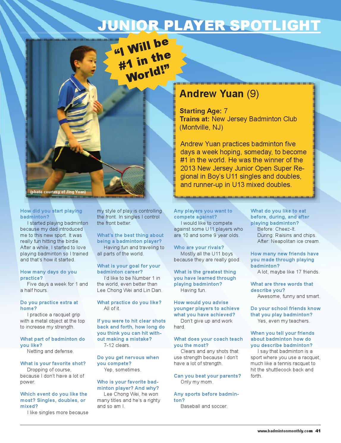 Badminton Monthly by Digital Publisher Issuu