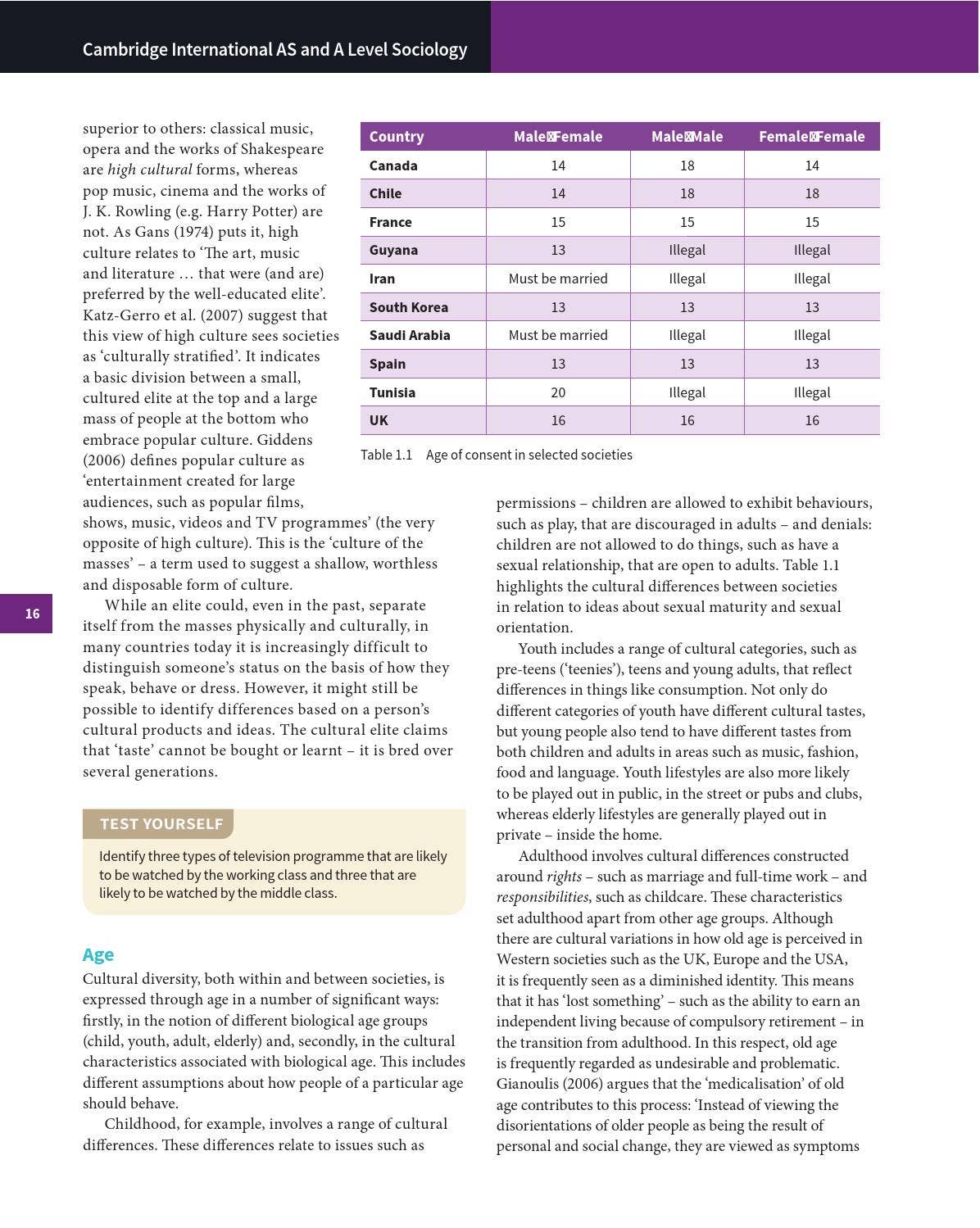Cambridge International AS and A Level Sociology Coursebook by ...