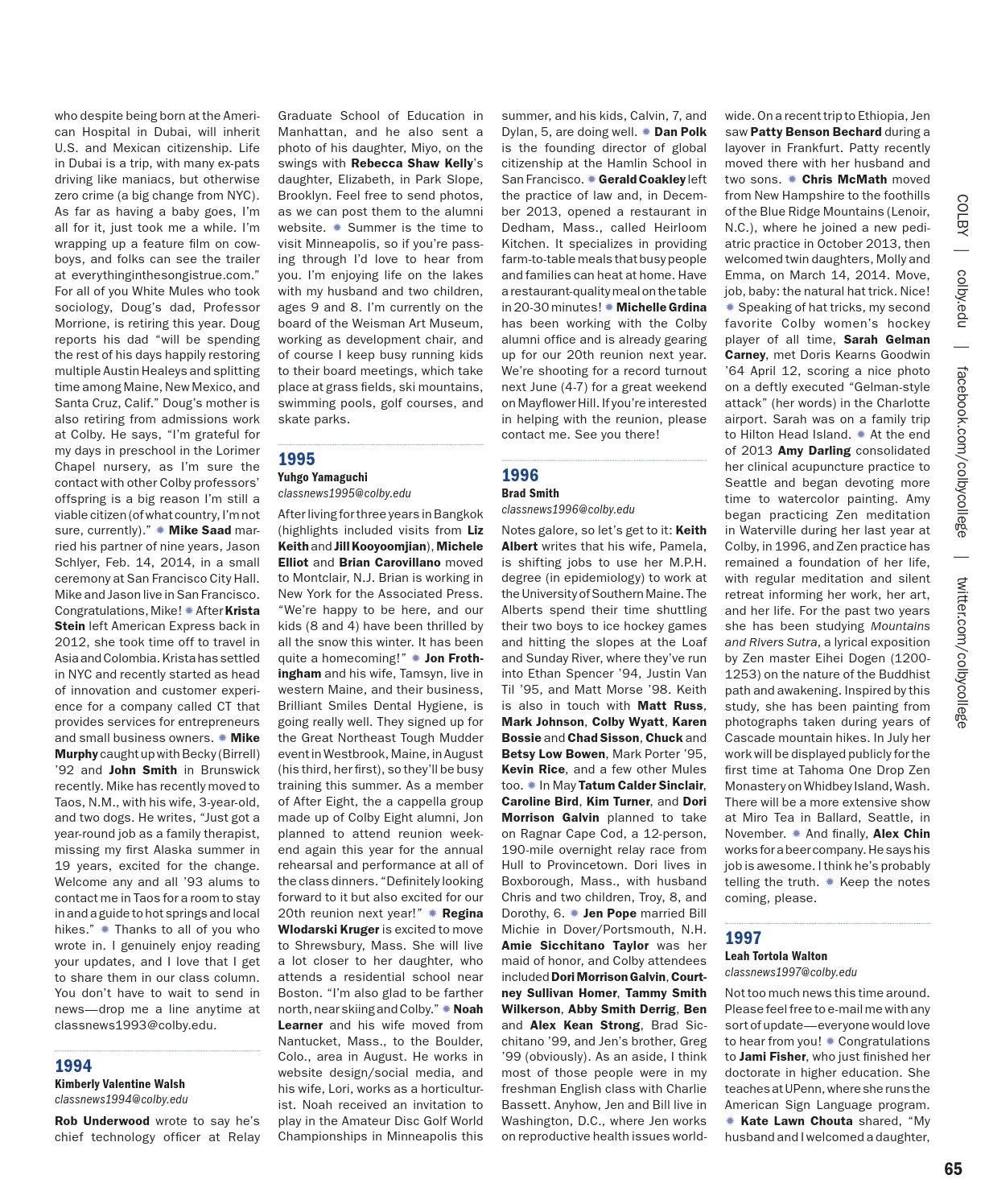 Colby Magazine vol. 103, no. 1 by Colby College Libraries - Issuu