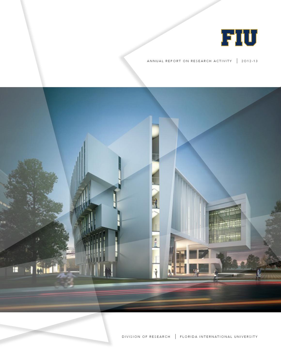 FIU Research Annual Report 2012-13 by FIU - Issuu