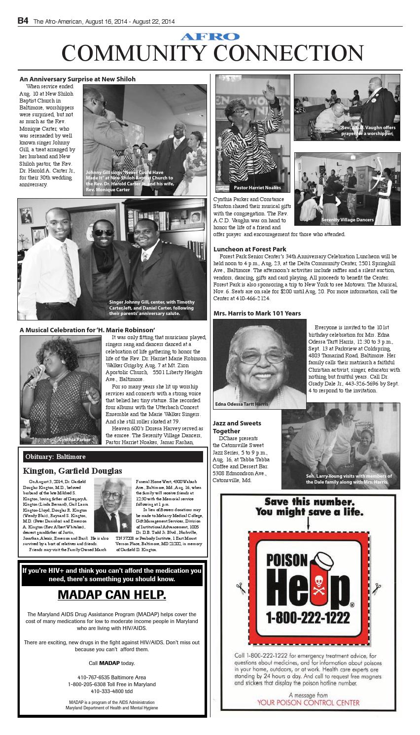 Baltimore afro american newspaper august 16 2014 by the afro american