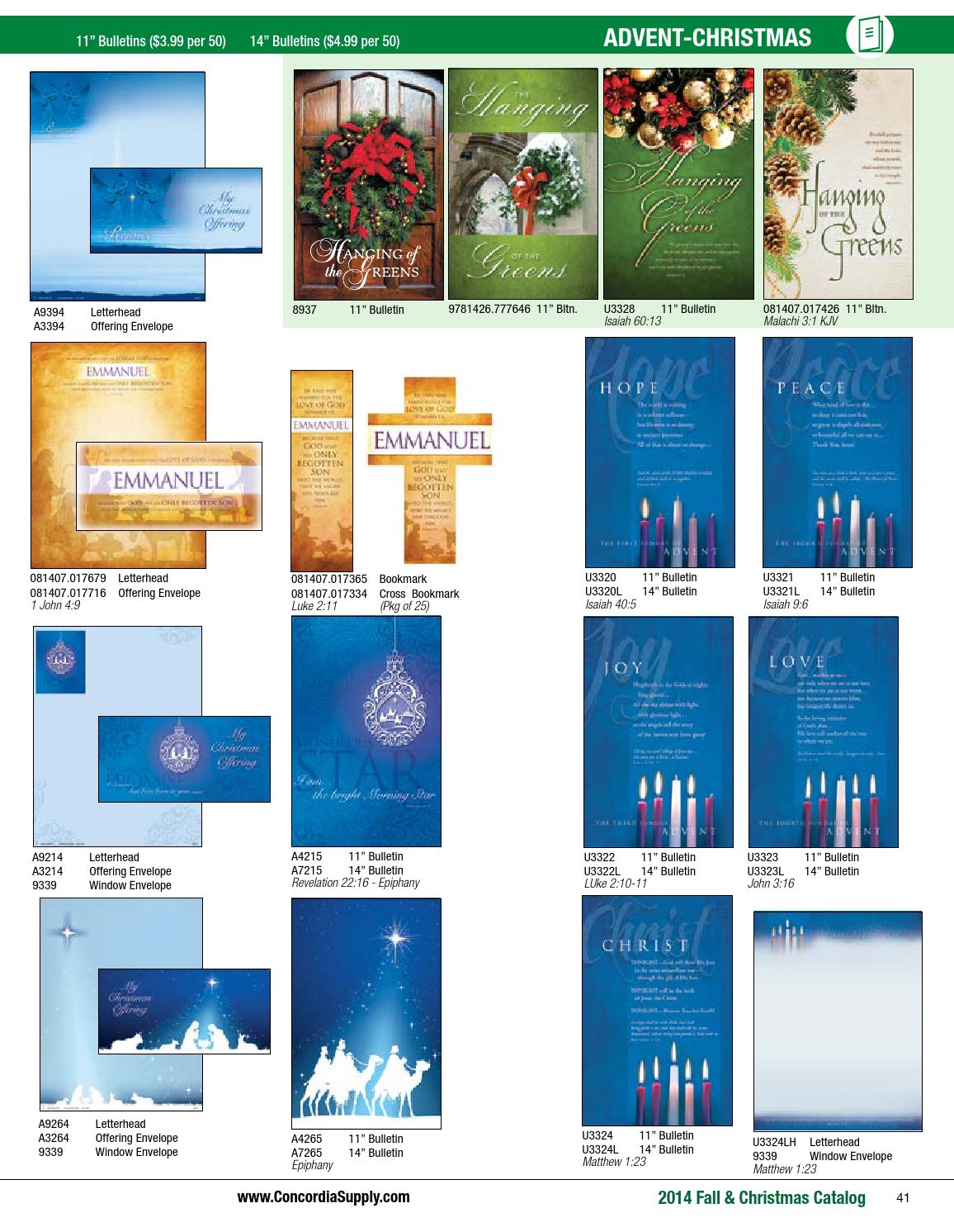 Church Supply Catalog Fall & Christmas 2014 by Danny B Issuu