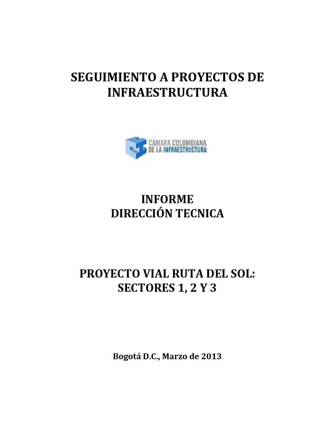 Via Del Sol Proyecto Vial Ruta del Sol sector 1,2 y 3 by Cámara Colombiana de la ...