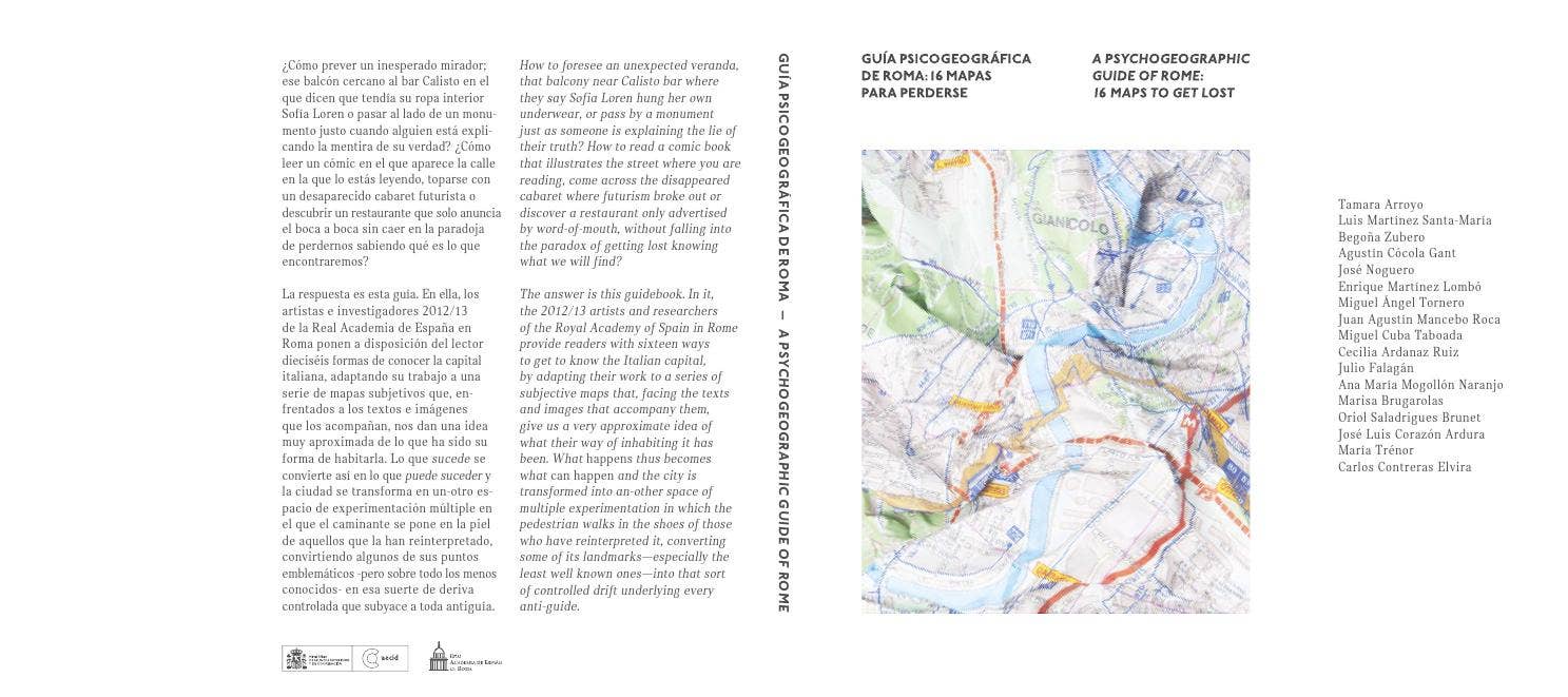 A psychogeografhic guide of Rome 16 maps to get lost by AECID PUBLICACIONES  - Issuu