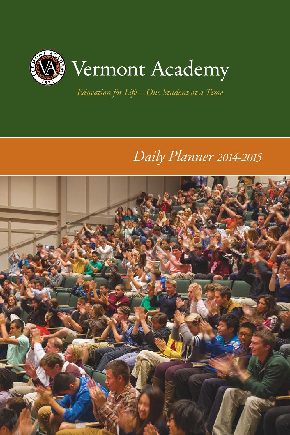 201415 Vermont Academy Student Planner by Vermont Academy Issuu