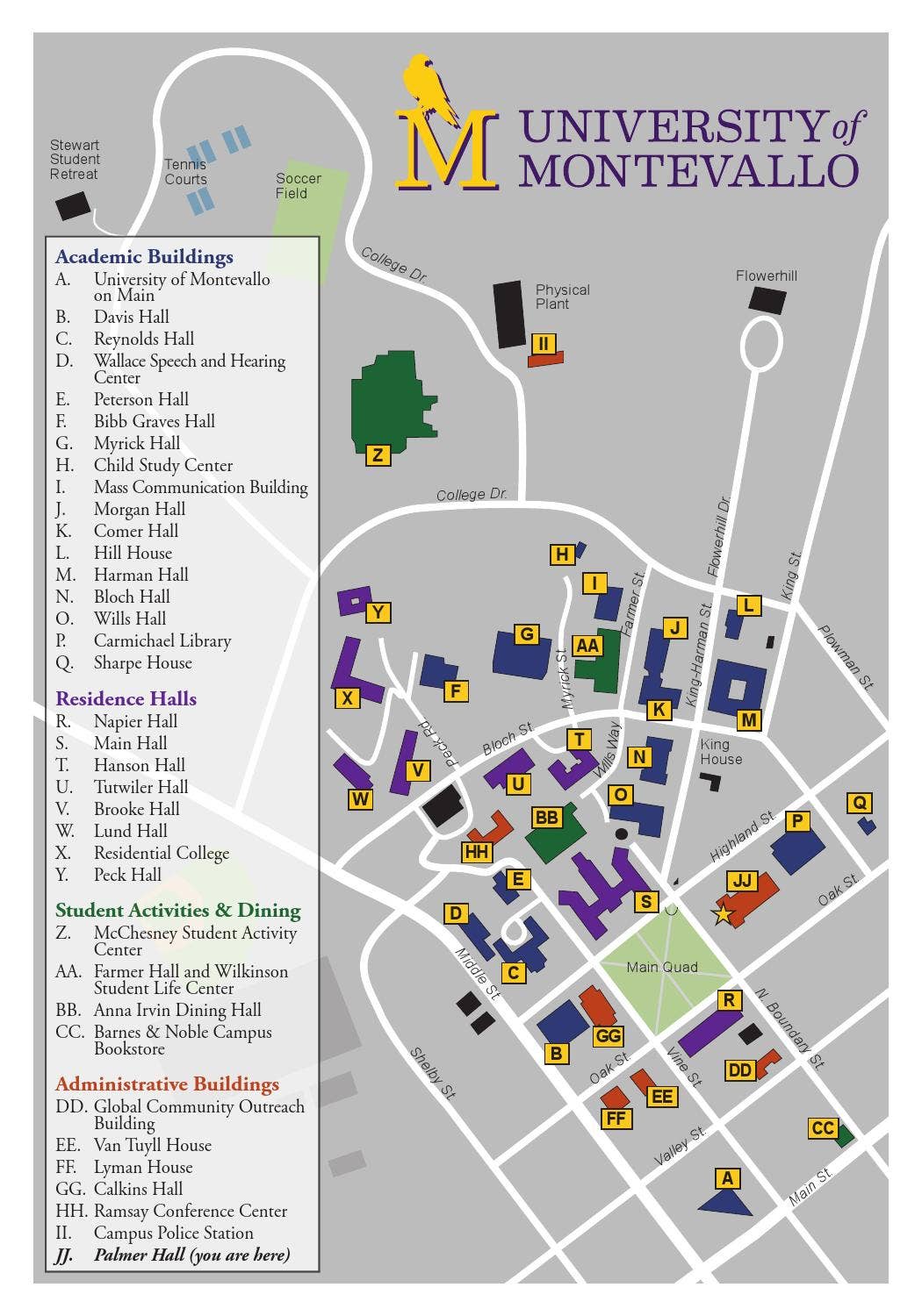 Informational map by University of Montevallo - Issuu