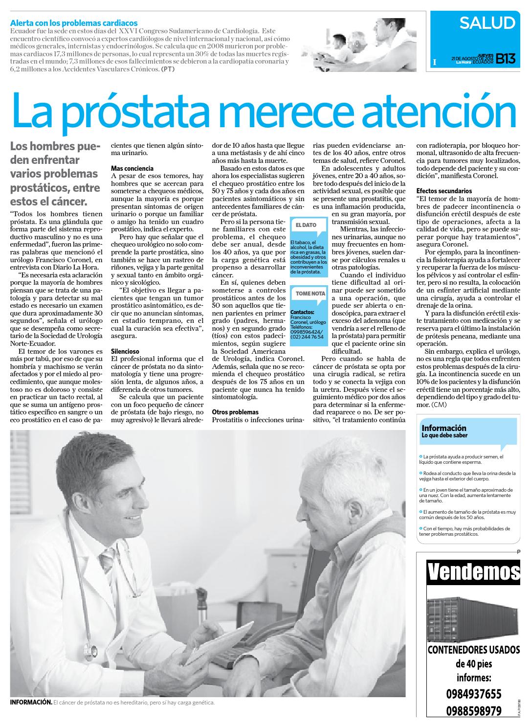 líquido prostático y edad 16
