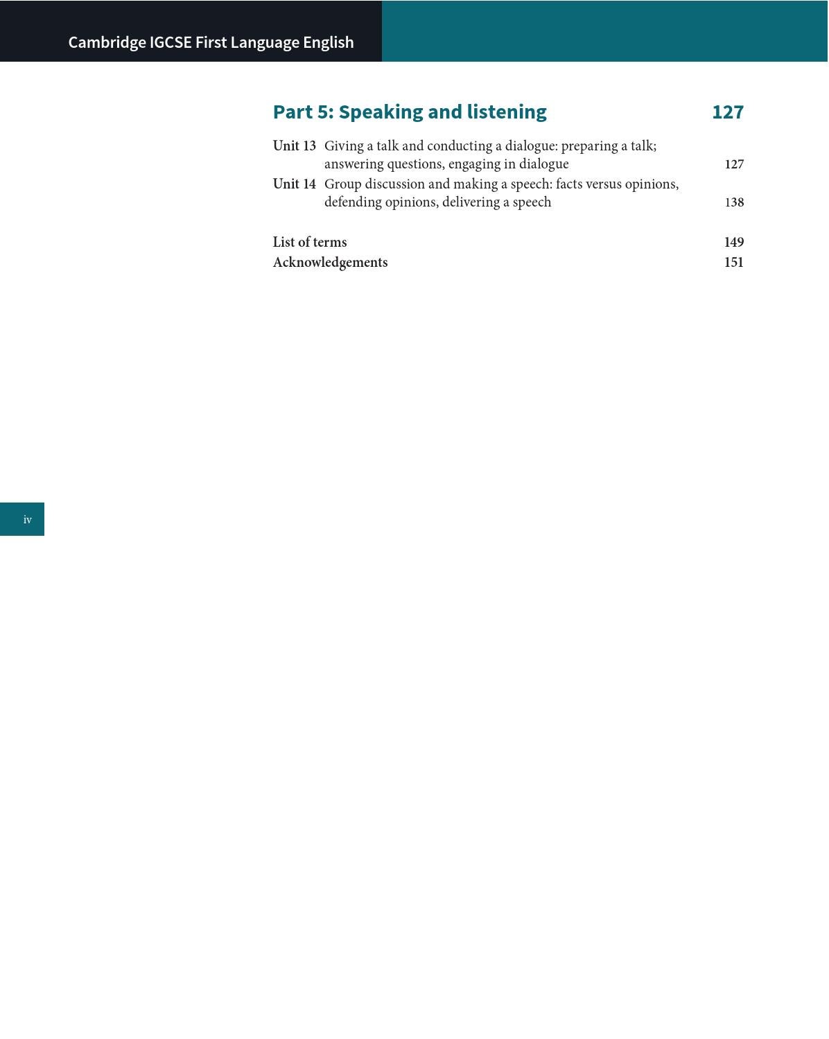 Cambridge igcse first language english coursebook fourth edition by