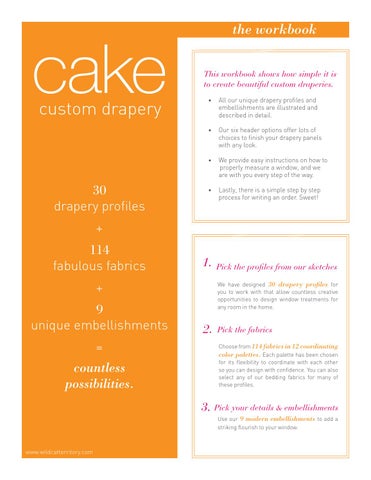 Cake drapery bedding workbook 第 2 页