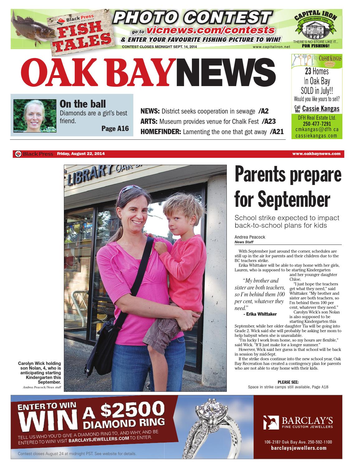 Oak Bay News, August 22, 2014 by Black Press Media Group Issuu
