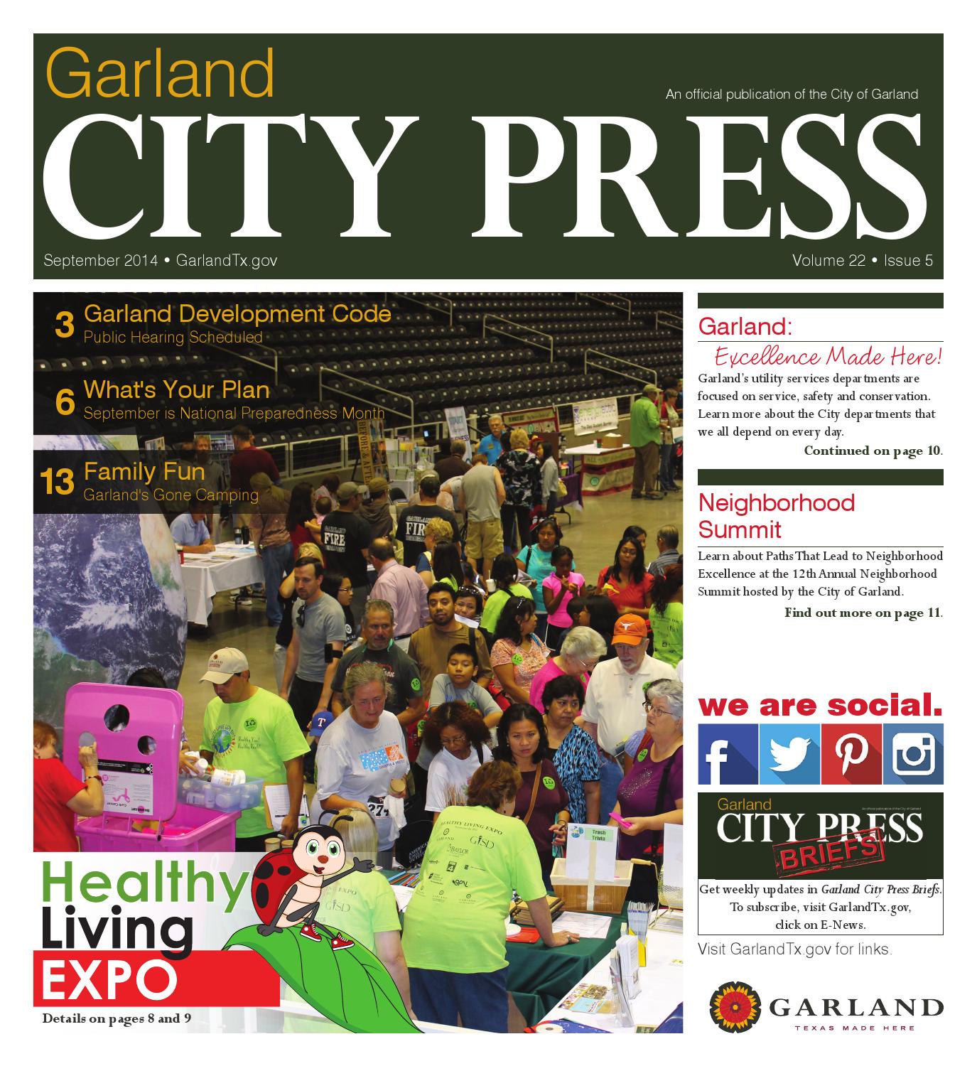 Garland City Press Sept. 2014 by City of Garland, Texas Issuu