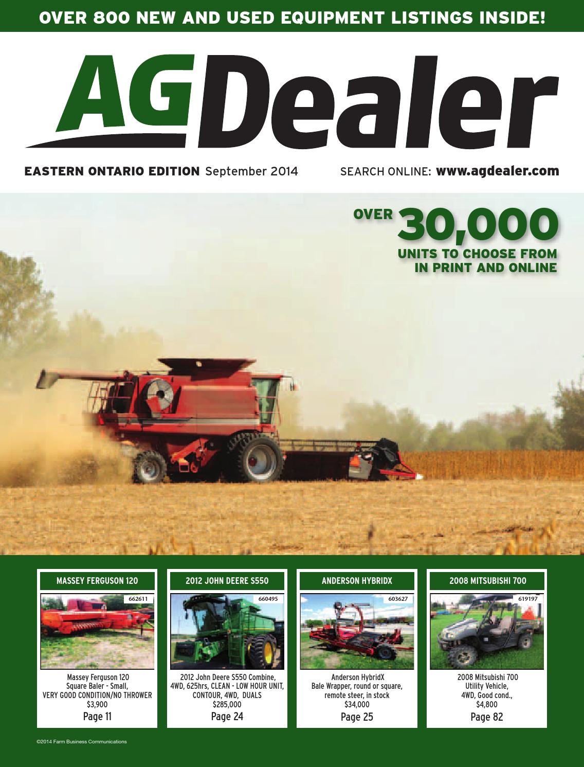 AGDealer Eastern Ontario Edition, September 2014 by Farm Business Communications - issuu