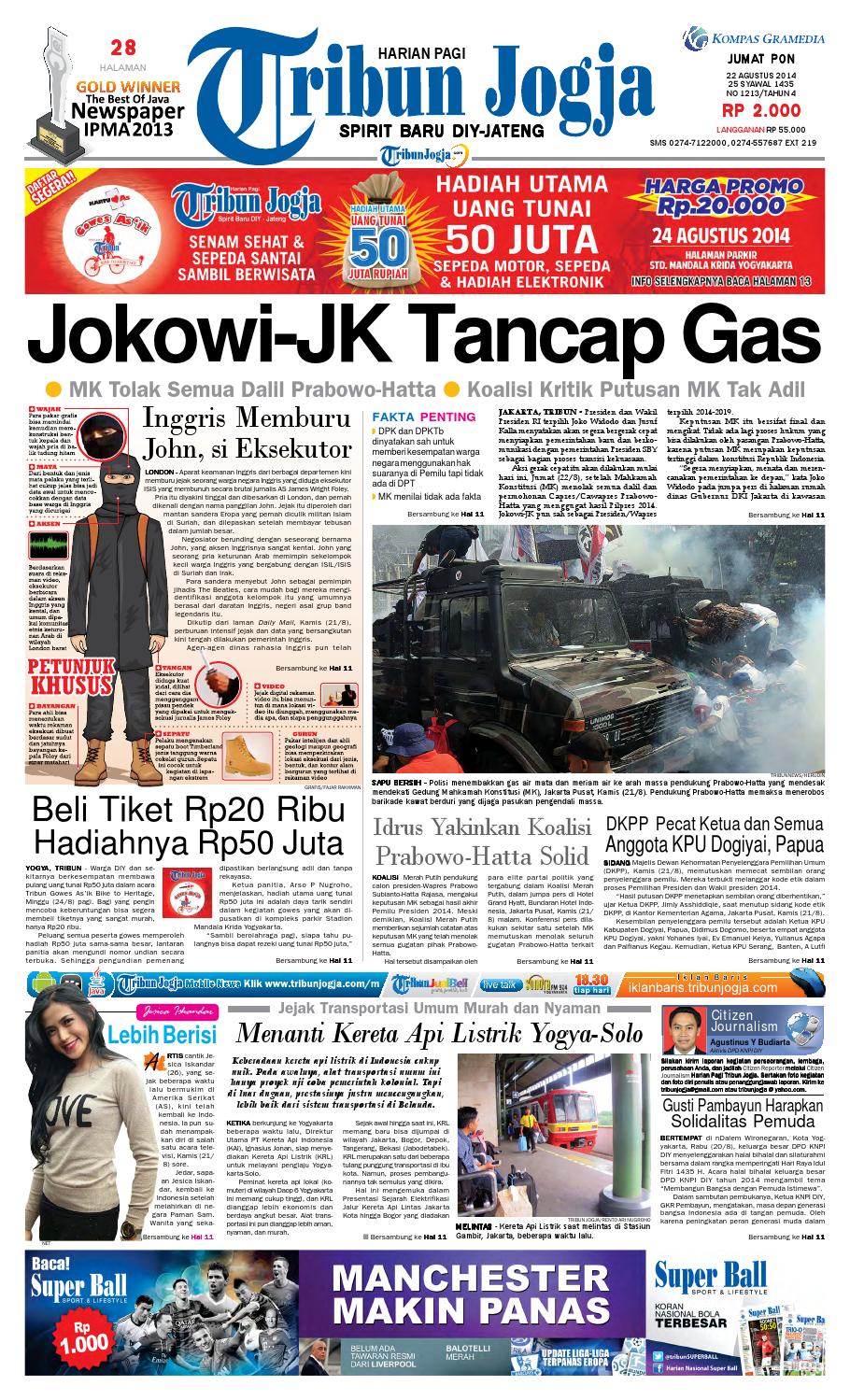 Tribunjogja 22 08 2014 By Tribun Jogja Issuu
