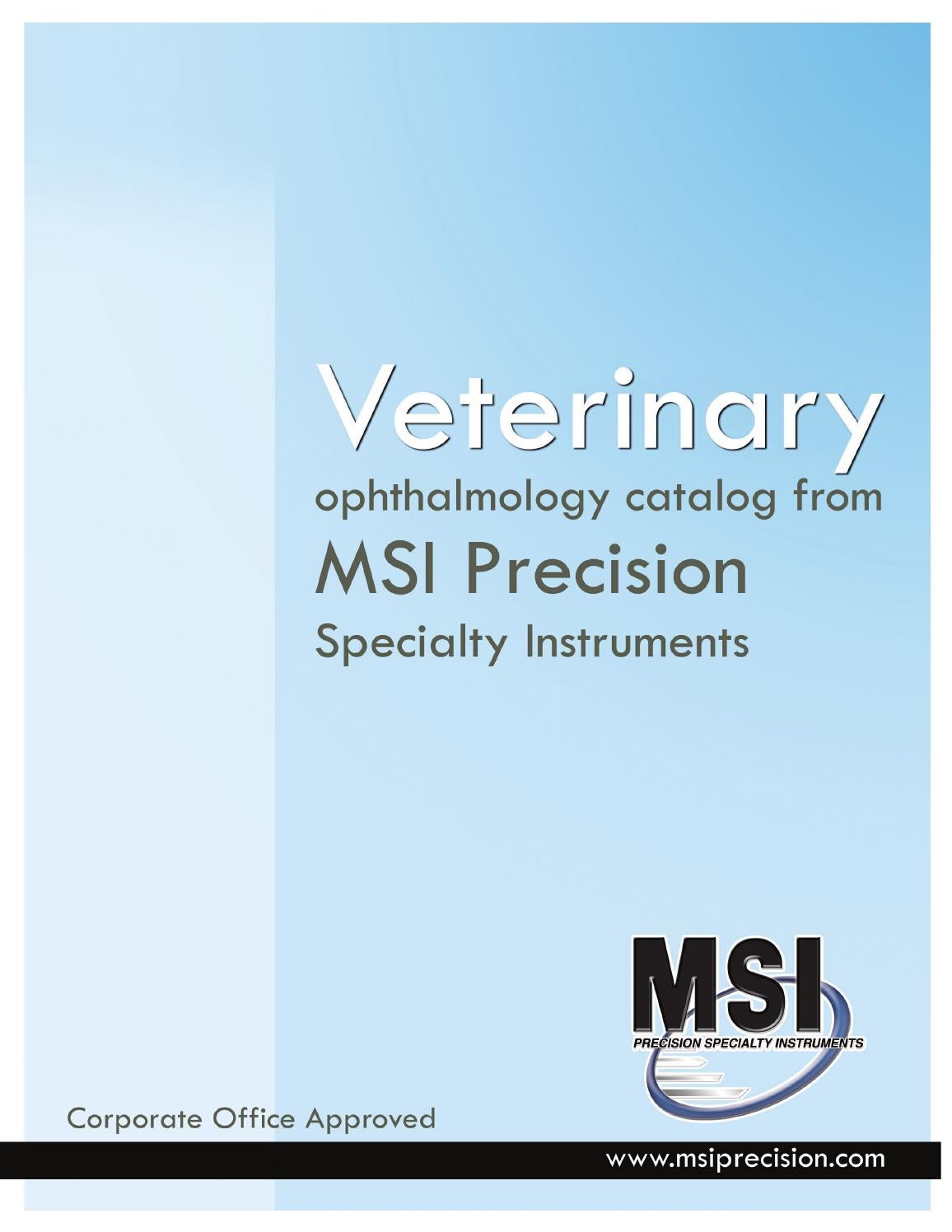 Veterinary Catalog by MSI Precision Instruments Issuu