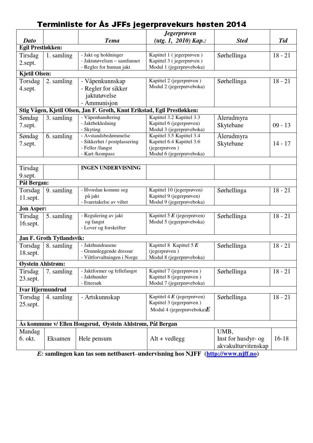 terminliste-for-s-jffs-jegerpr-vekurs-september-2014-by