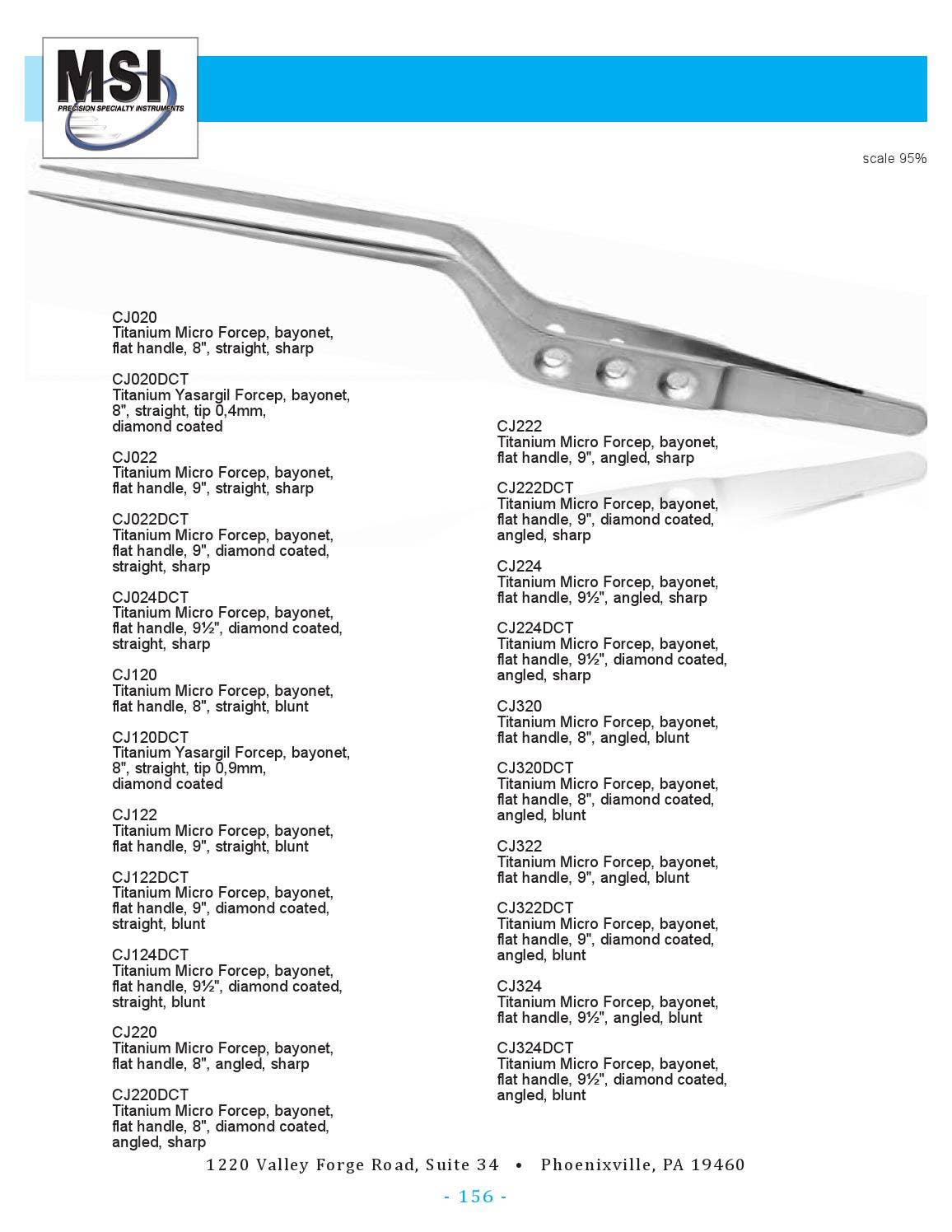 Microsurgical Instruments Catalog by MSI Precision Instruments Issuu