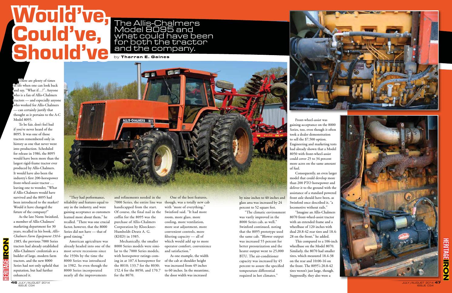 AC 8095 ARTICLE PREVIEW by Heritage Iron Magazine - Issuu