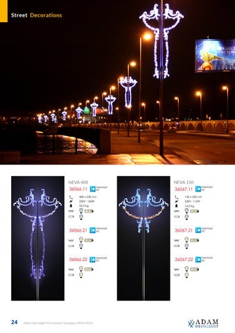 ADAMLIGHTS Adam Decolight Christmas 灯饰目录 2014/ 2015 第 24 页