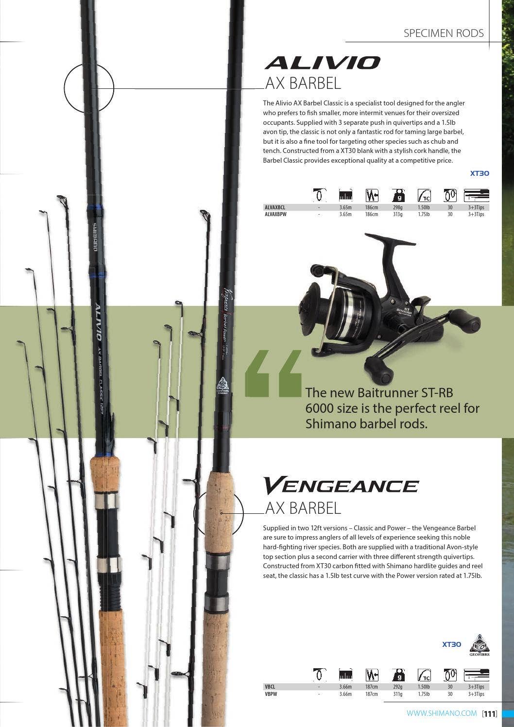 shimano alivio ax barbel rod Shimano catalogue 2015 English by Shimano Europe BV
